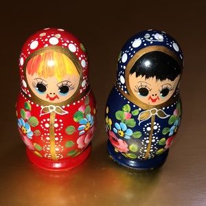 💖Russian Nesting Dolls Salt and Pepper Shakers